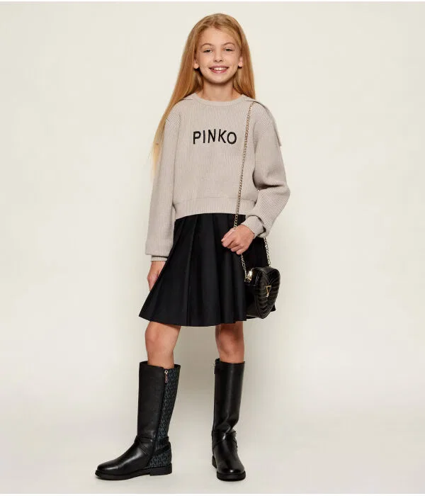 Свитер Regular Fit Pinko Up, бежевый — фото 2
