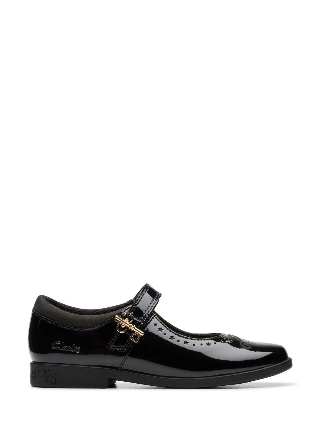 Туфли Clarks Lock Magic, лакированные, черный