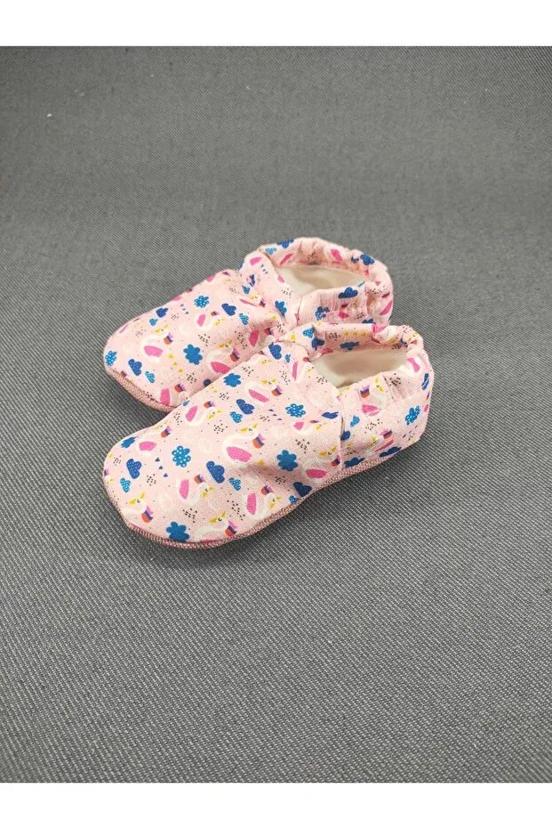 Детские пинетки для новорожденных вязаные Loove Bebe, Light Pink — фото 4
