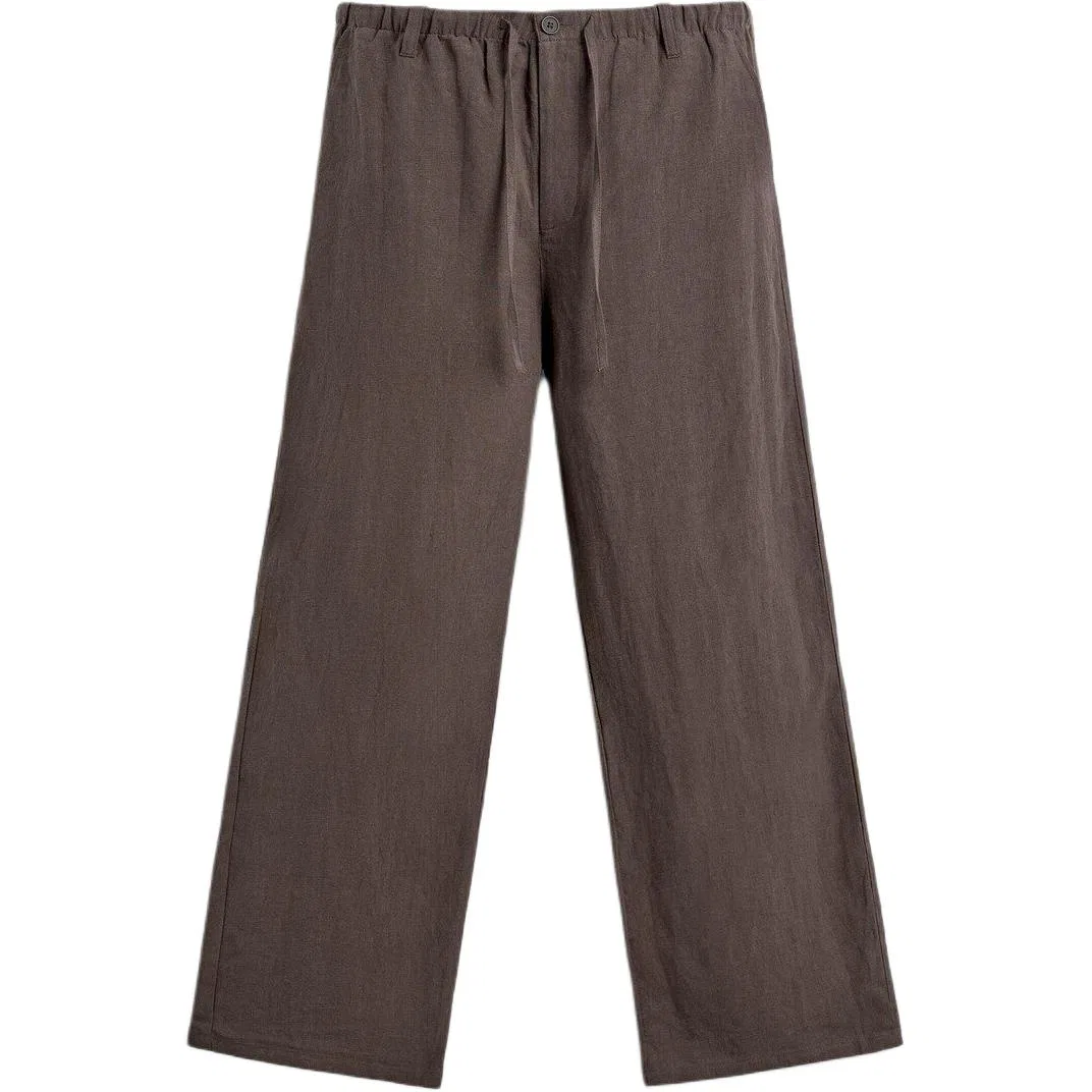 Мужские брюки повседневные прямого кроя Brown/Dark Taupe ZARA