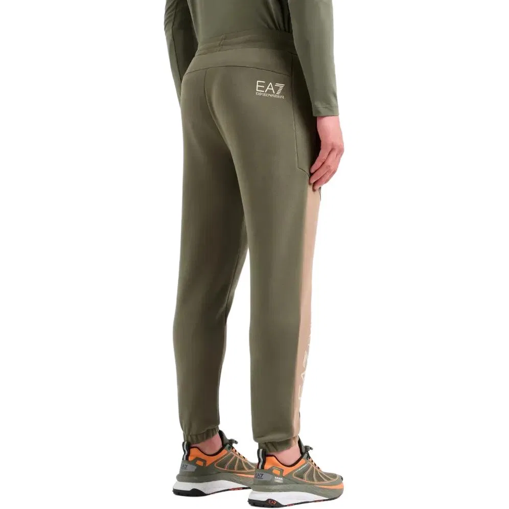 Мужские спортивные штаны из флиса Emporio Armani EA7, Green — фото 4