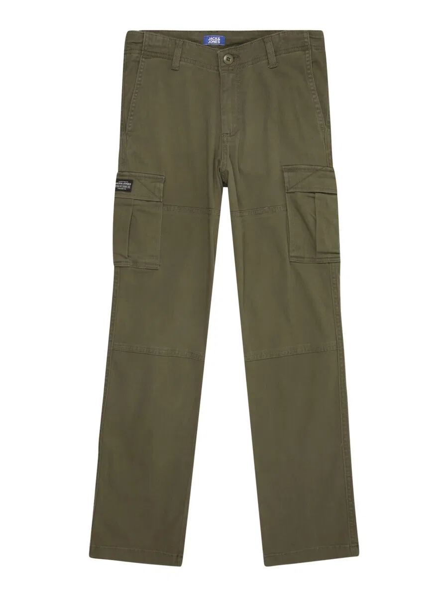 Детские брюки Jack & Jones Junior Regular 'Kane Jonny' оливкового цвета