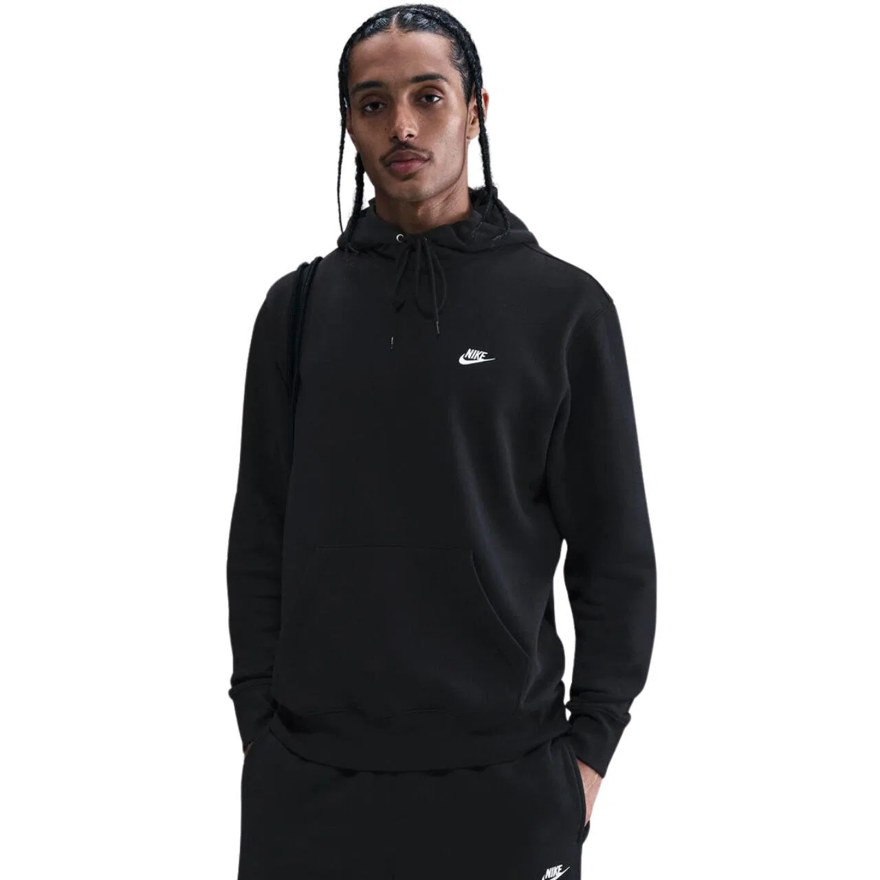 Мужское худи с капюшоном Nike Club BB, Черный