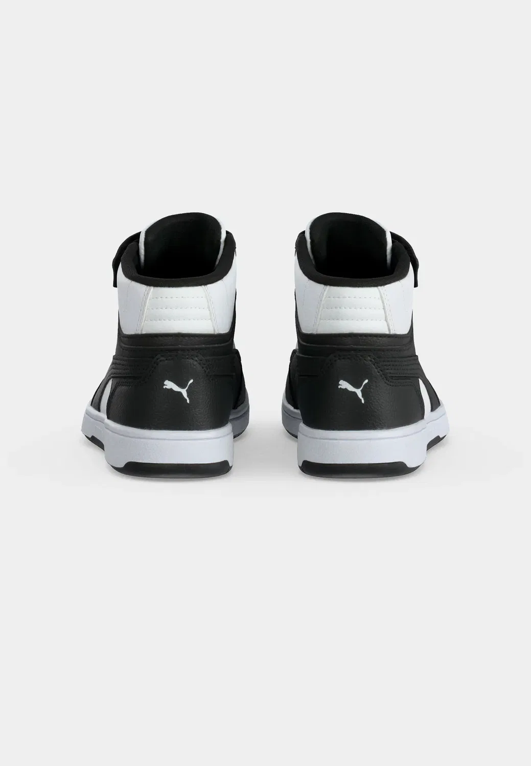 Rebound slam mid unisex - высокие кроссовки Puma, White/Black — фото 4