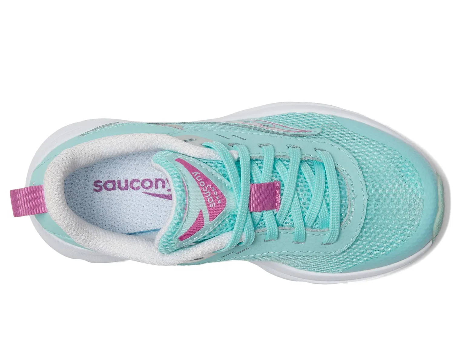 Детские кроссовки для мальчиков с кожаным верхом Axon Kdz Saucony, Turco — фото 2