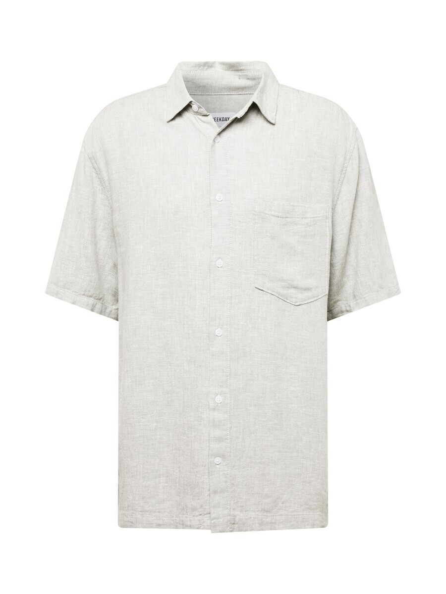 

Рубашка WEEKDAY Comfort fit Button Up, серый