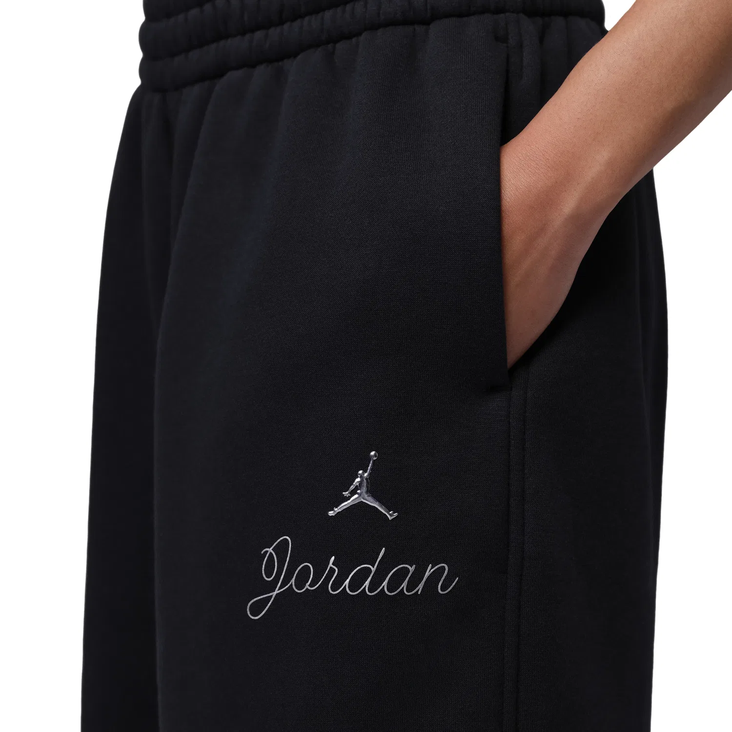 Женские брюки Brooklyn Fleece Jogger Pants 'Black' Jordan, черный — фото 4