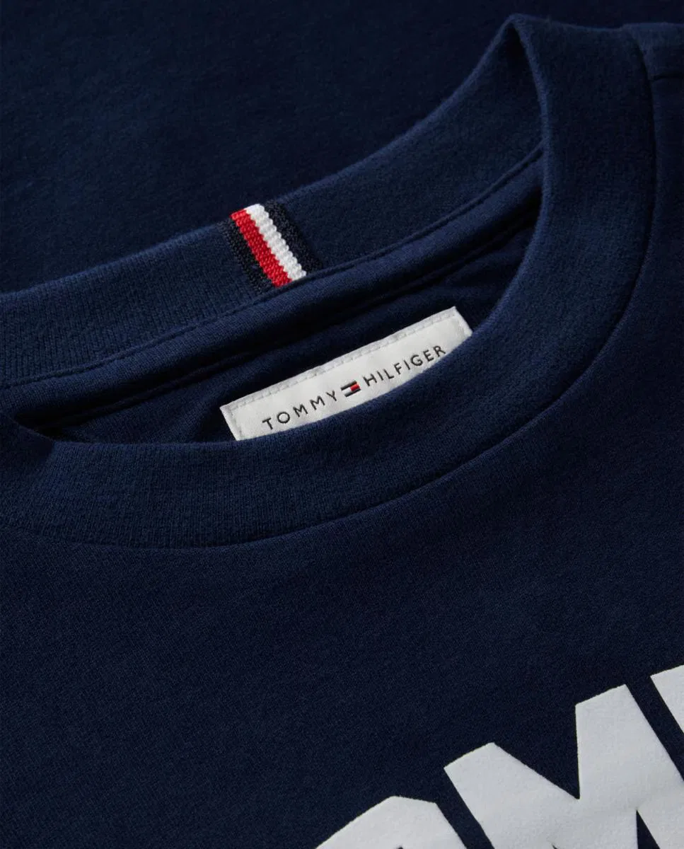 Детская футболка с длинным рукавом, Tommy Hilfiger, синий — фото 3