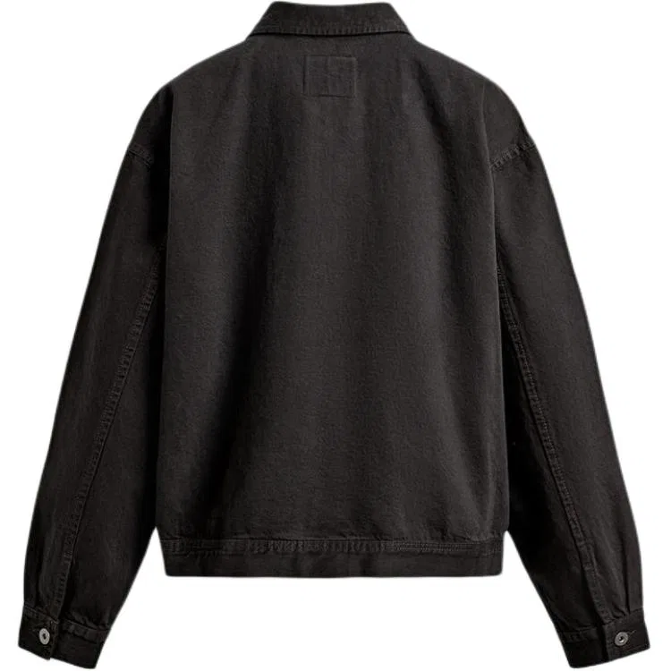 Мужская джинсовая куртка с воротником Coal Gray ZARA, Coal Gray — фото 3