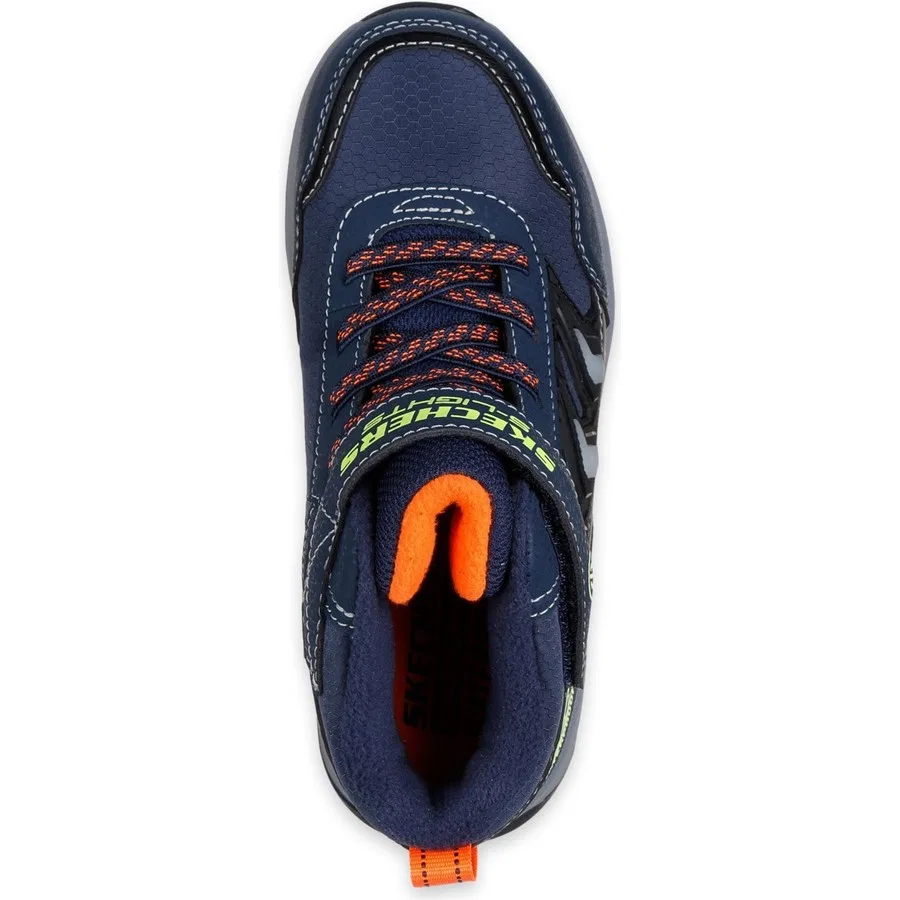 Ботинки для мальчика с подсветкой Storm Blazer - Glow Roam Skechers, Темно-синий — фото 4