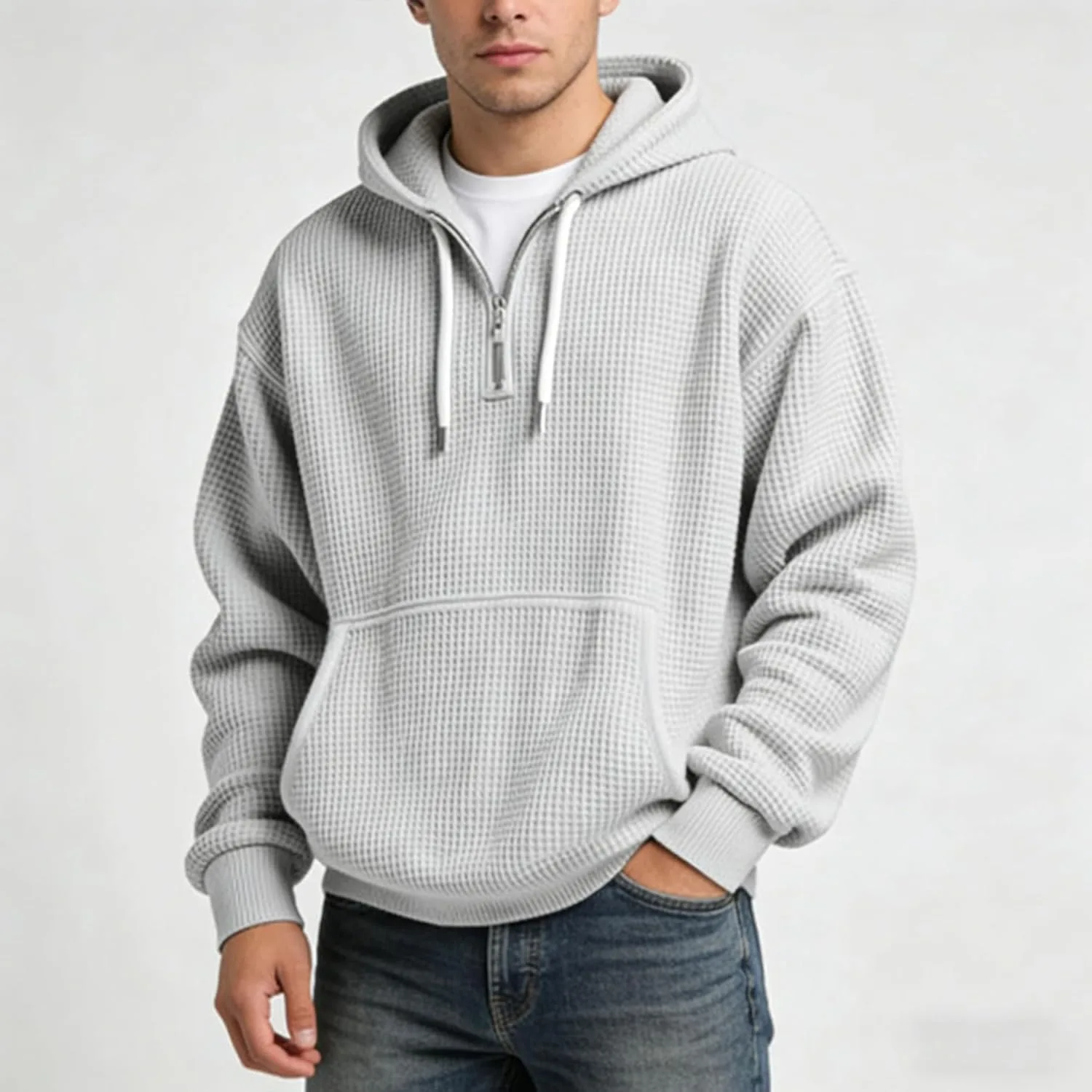 Толстовка Quarter Zip с капюшоном — фото 4