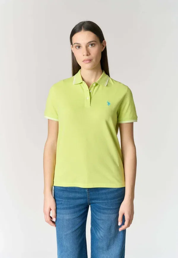 Поло из пике U.S. Polo Assn., Verde, зеленый