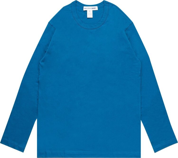 

Футболка Comme des Garçons SHIRT Rear Logo Long-Sleeve T-Shirt 'Blue', синий