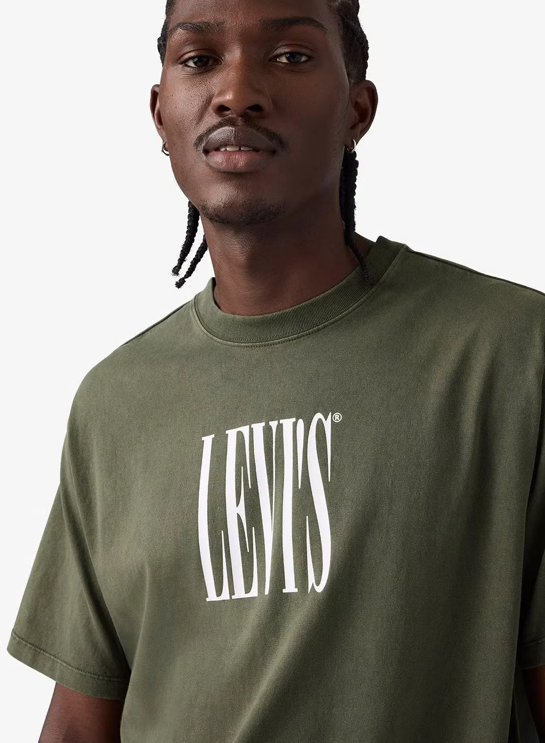 Футболка с принтом винтажного кроя Levi'S, зеленый — фото 3