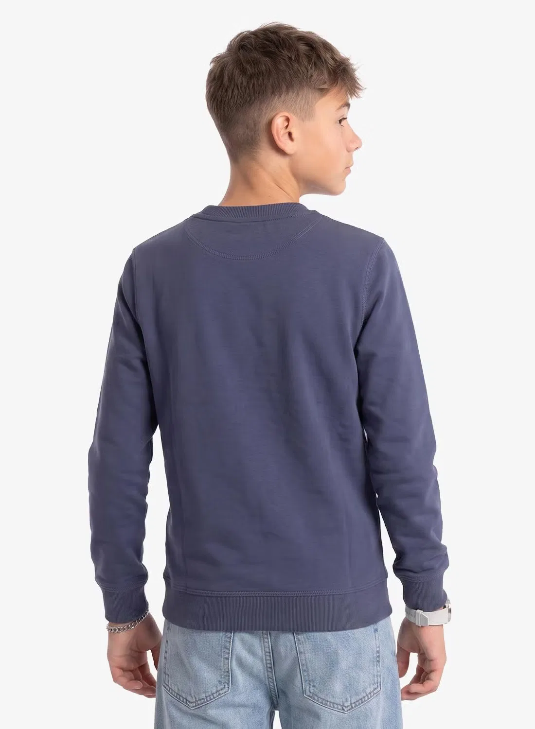 Свитшот с вышивкой Jack & Jones Junior, синий — фото 2