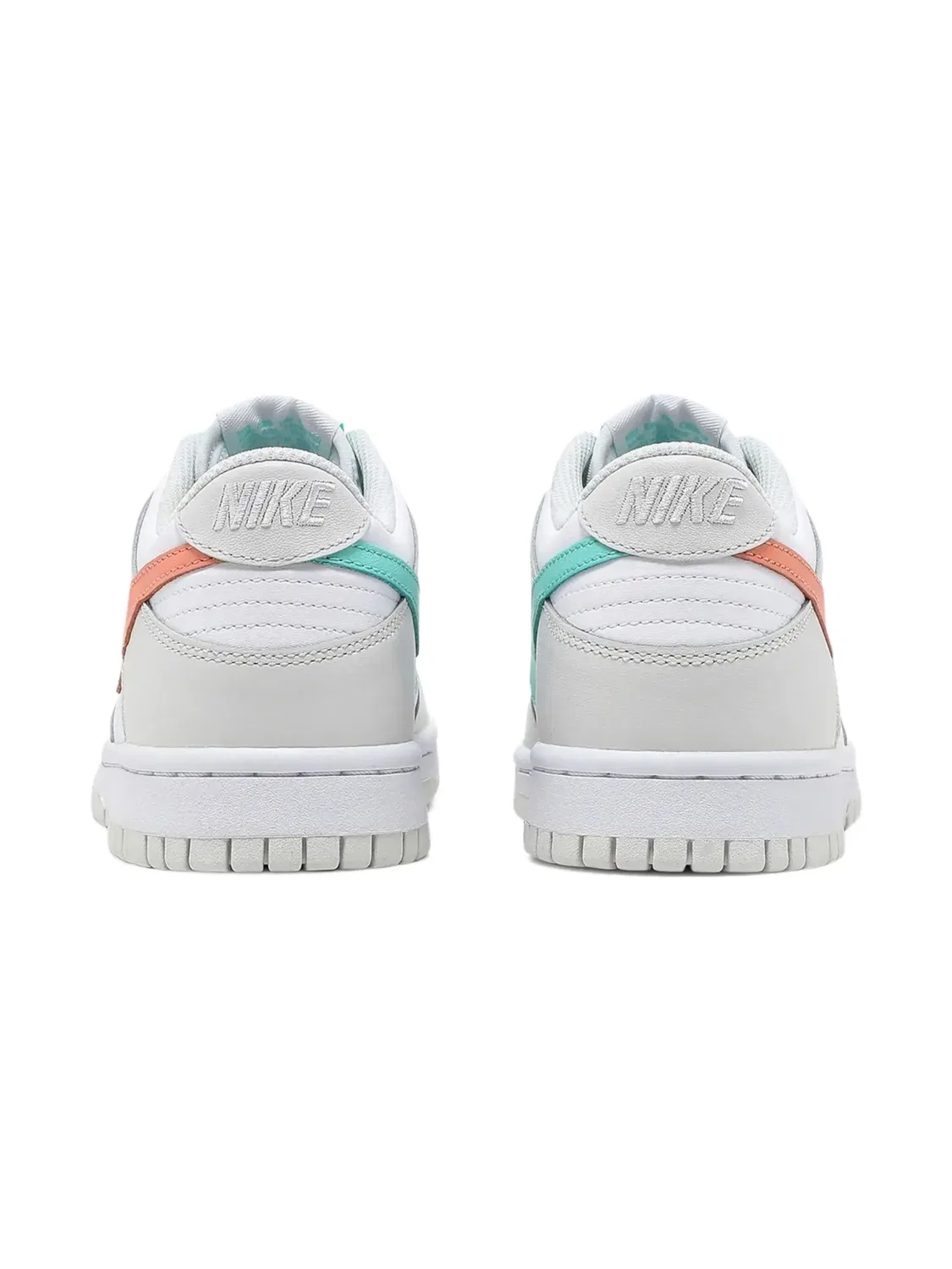 Кроссовки Dunk Low "Mismatch Swoosh - Tropical Twist" Nike, белый — фото 4