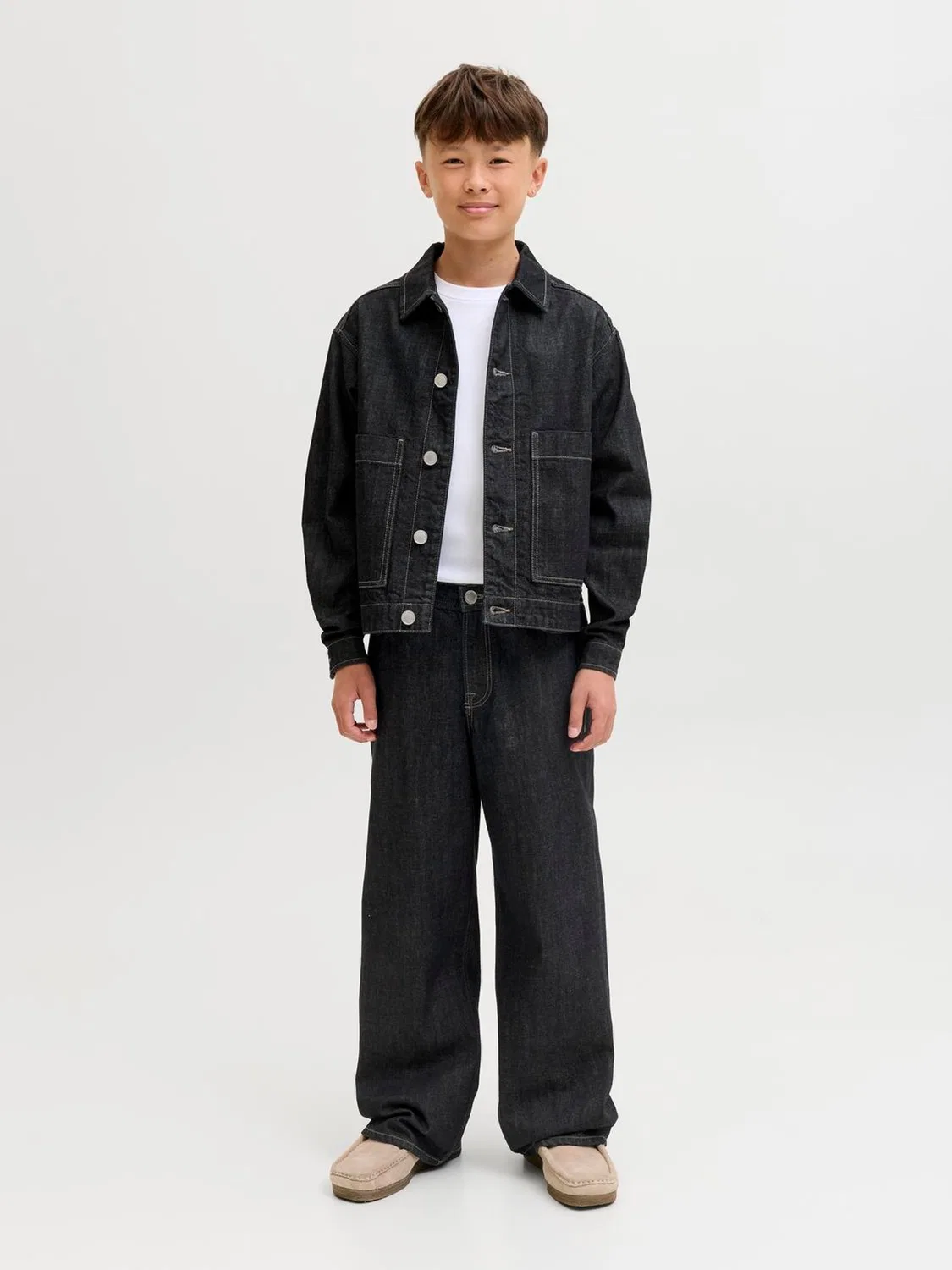 Джинсы свободного кроя Dave JACK & JONES JUNIOR, синие — фото 4