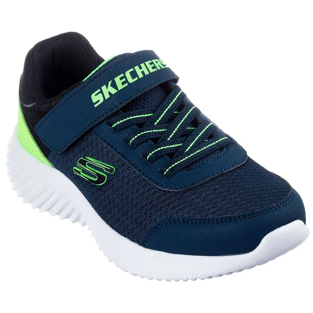 Детские кроссовки для мальчиков с липучкой Bounder - Trekzic Skechers, Blue
