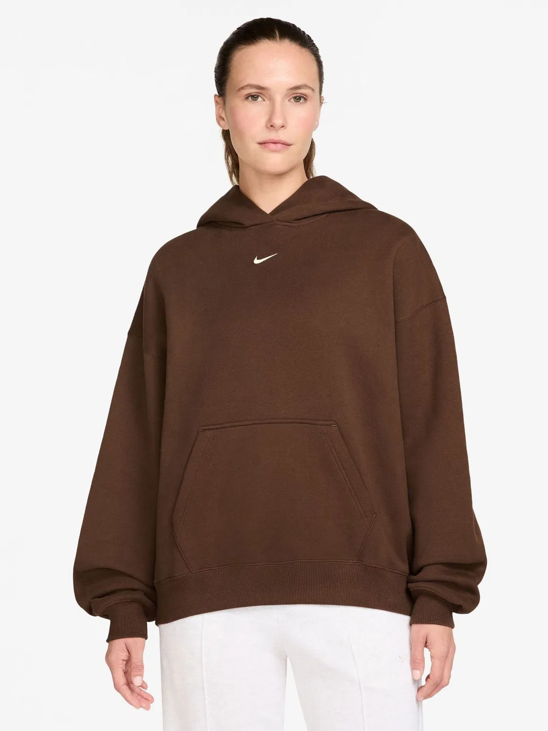 Худи оверсайз Studio Fleece Nike, Cacao Wow Brown