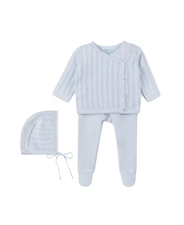 Детский комплект с принтом Wrap Set with Hat Feltman Brothers, синий