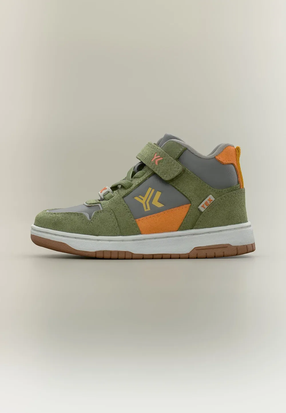 Унисекс кроссовки Grady-Tex с высоким верхом Lurchi, Moss Green-Orange