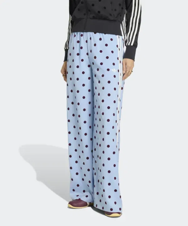 Тренировочные брюки широкие с горошком, Adidas, Clear Sky