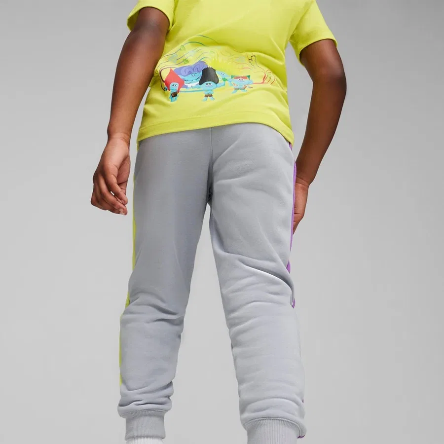 Детские спортивные штаны Puma x Trolls T7 Track Pants, Серый — фото 3