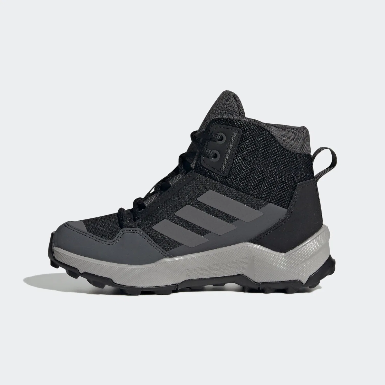 Детские полуботинки для хайкинга AX4R MID Adidas TERREX, Black/Grey — фото 3