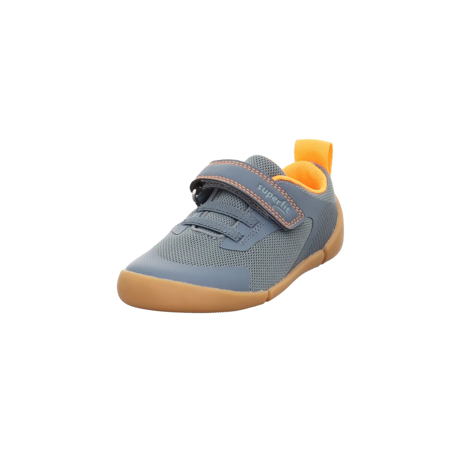 Детские минималистичные кроссовки на липучке Superfit, Light Green-Orange