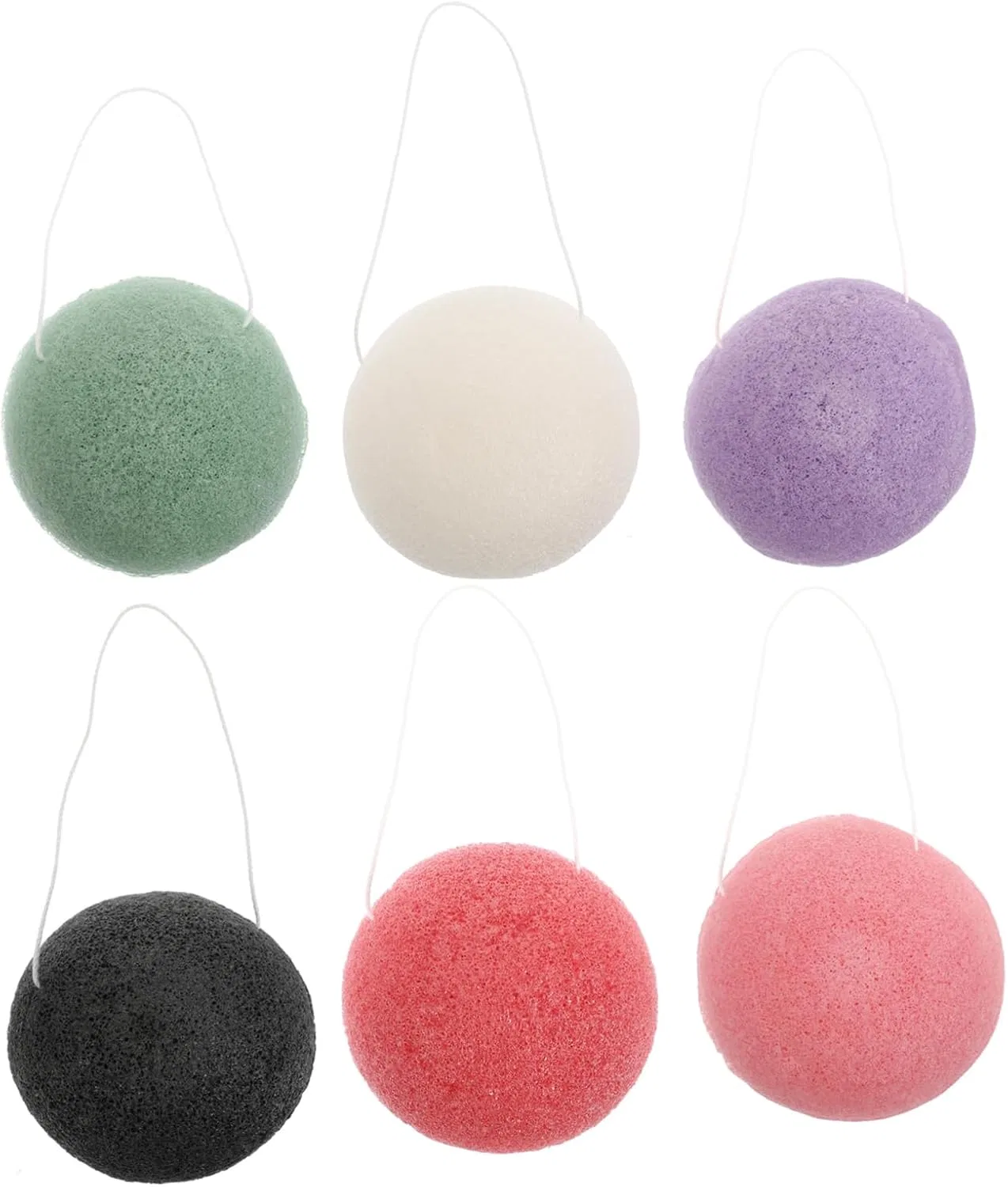 Спонж для лица, Homoyoyo, 12 шт, 8x8x4 см, мультиколор