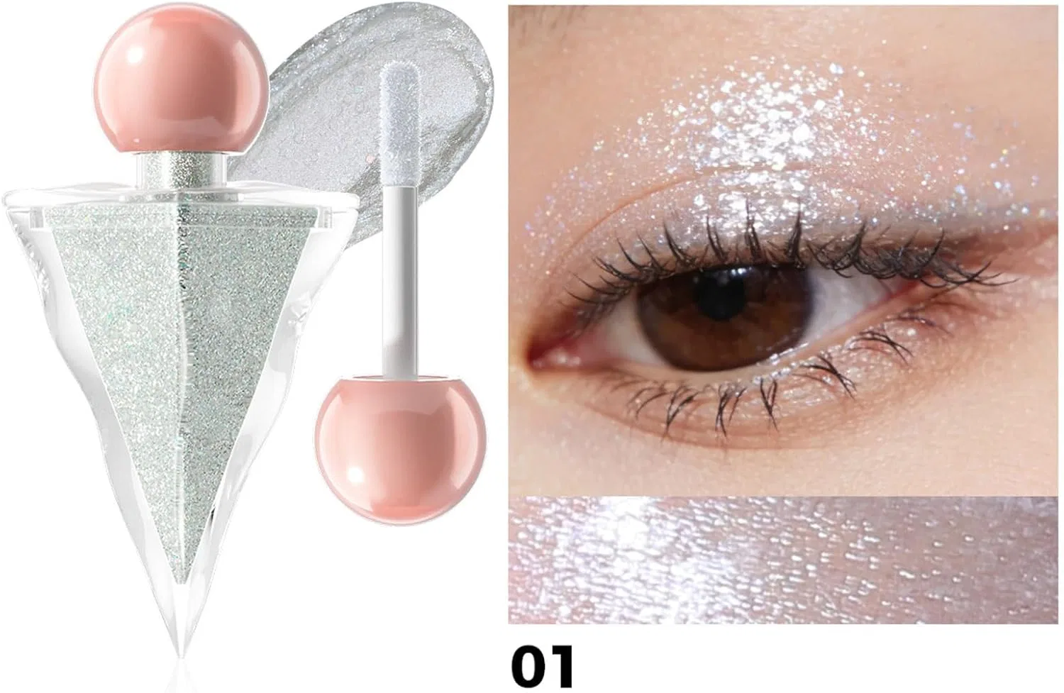 Тени для век жидкие Pearl Glitter Triangle, Zepfjhe, цвет 04 — фото 3