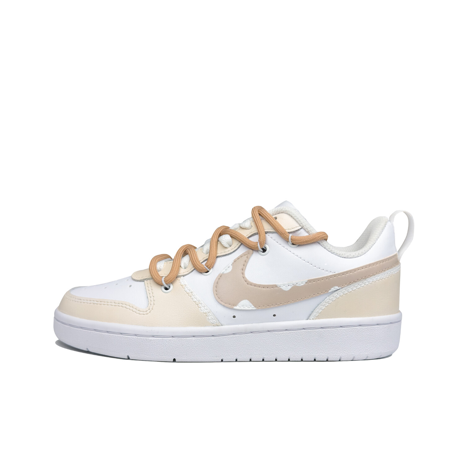 

Кроссовки Nike Court Borough Skateboarding Shoes Women's Low-top Beige/White, цвет Off White