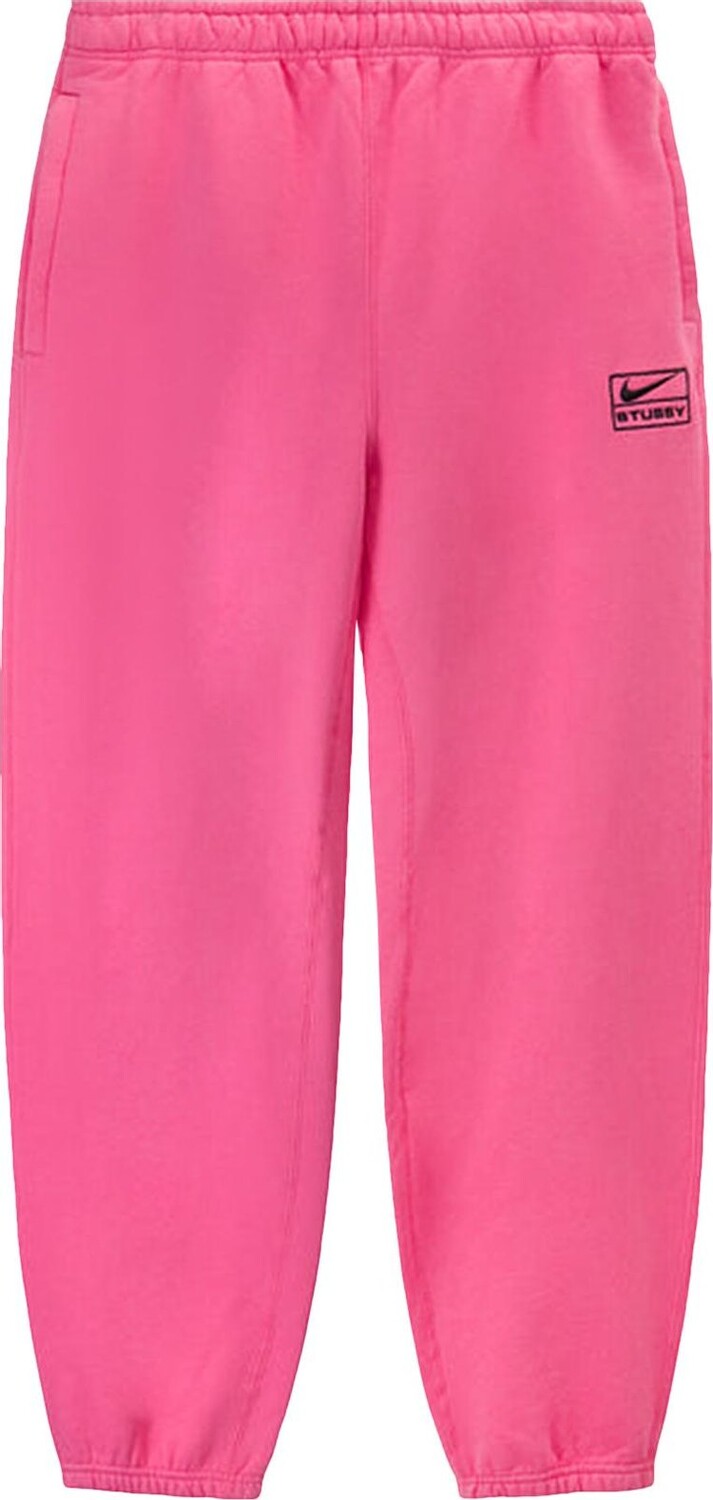 Брюки Nike x Stussy NRG Washed Fleece Pant 'Lotus Pink', розовый — фото 2
