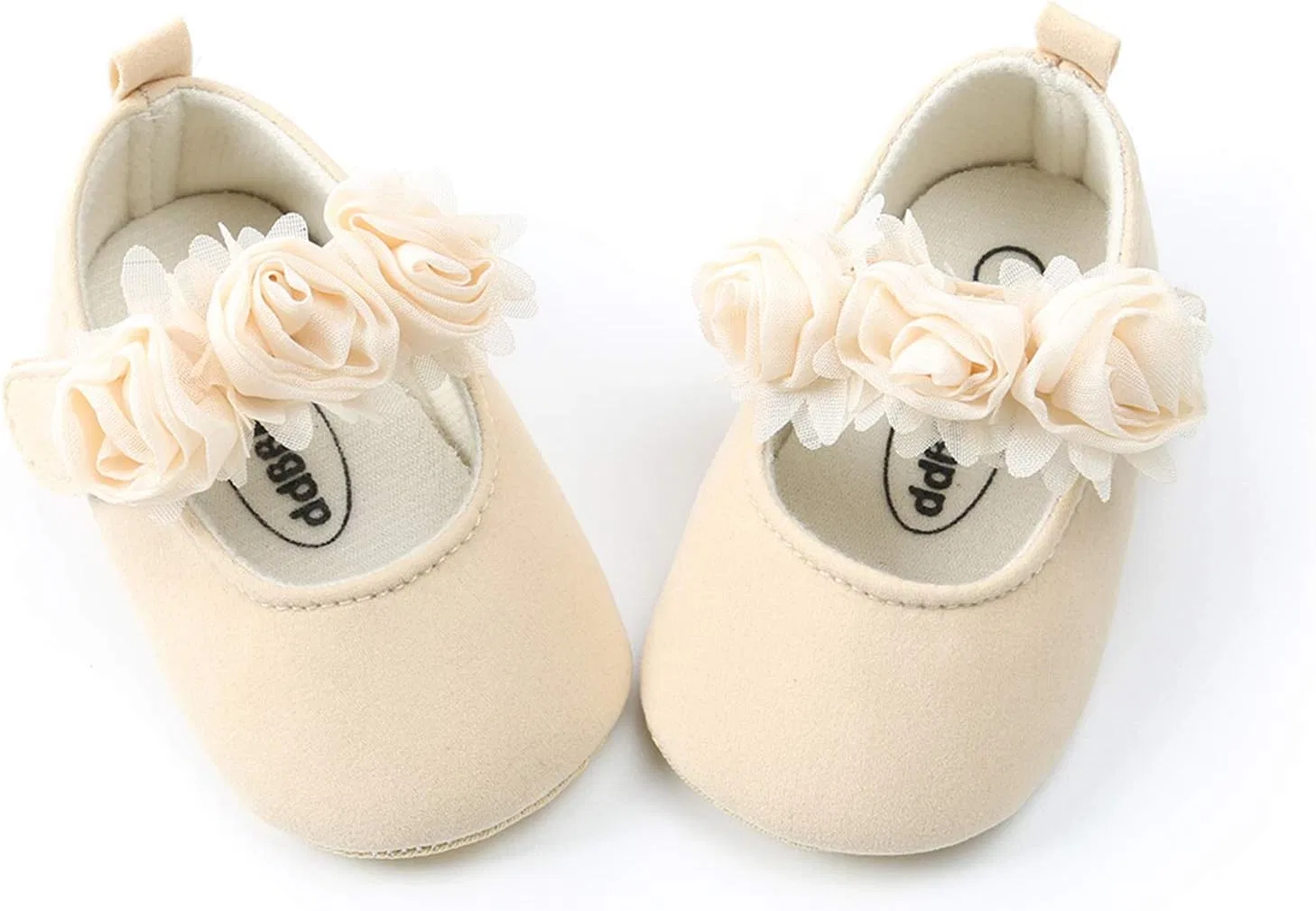 Детские туфли Мэри Джейн для девочек Princess Sparkly Mary Jane RVROVIC, Beige — фото 4