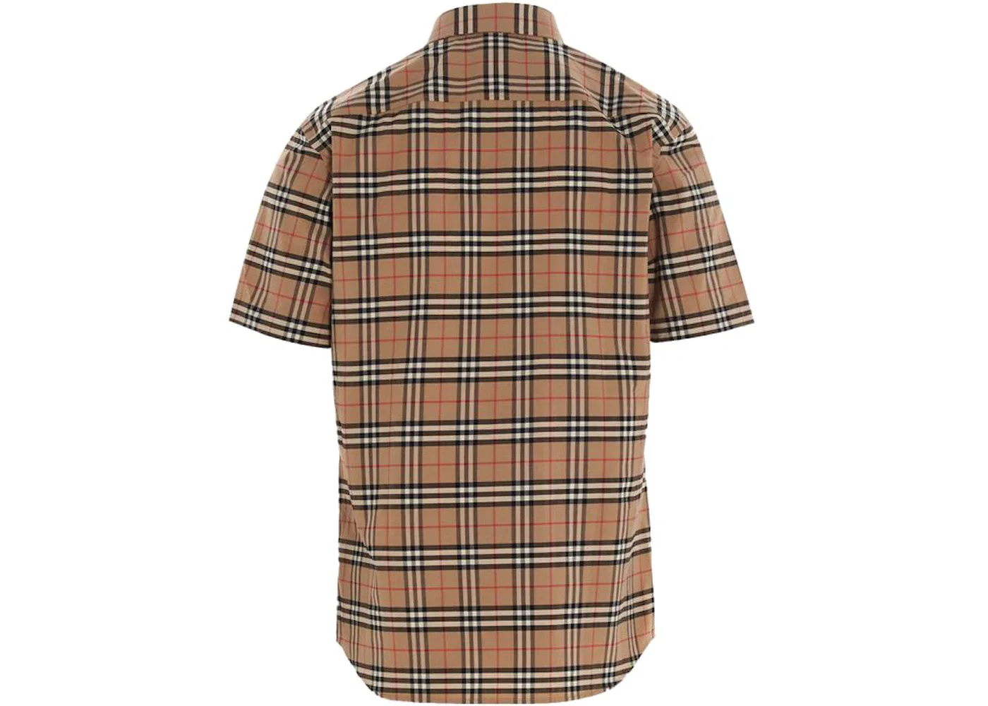 Мужская рубашка из хлопка с принтом Shirt Burberry, Archive Beige — фото 2