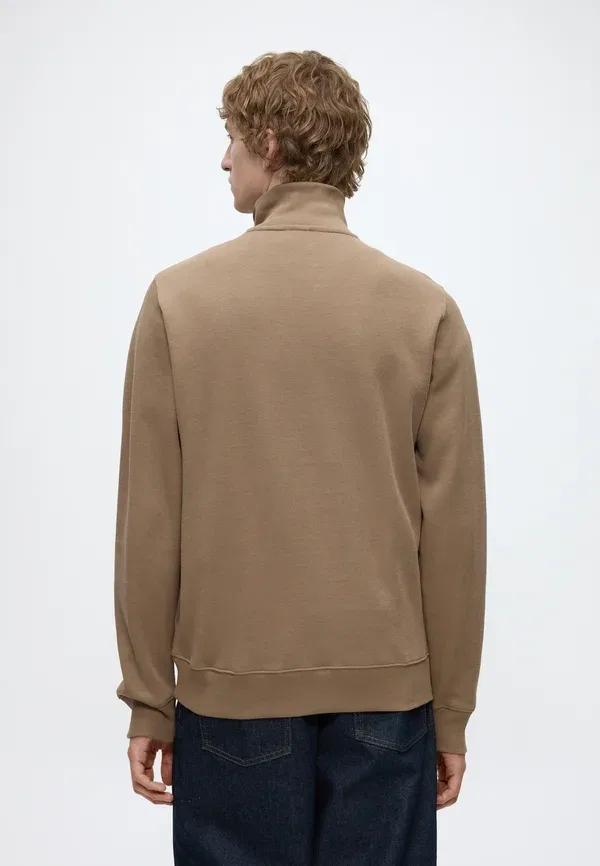 Толстовка Lacoste Классическая, Однотонная, Синяя — фото 3