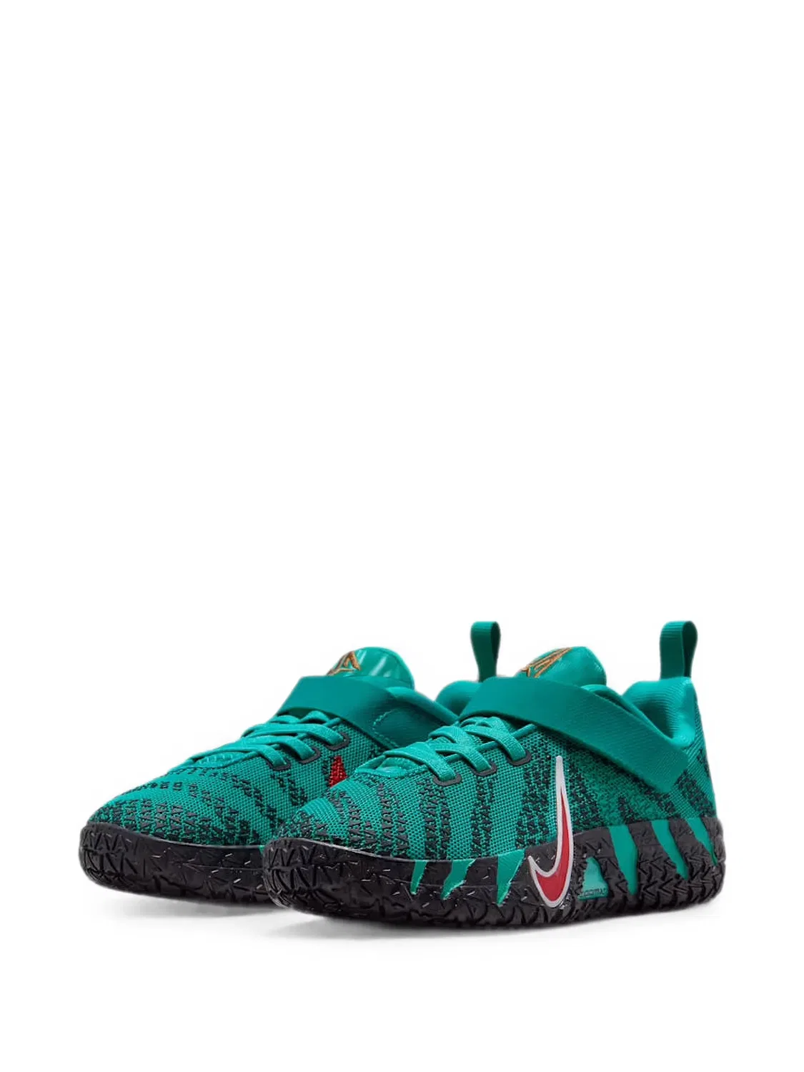 Кроссовки Ja 3 на липучках Nike Kids, зеленый — фото 2