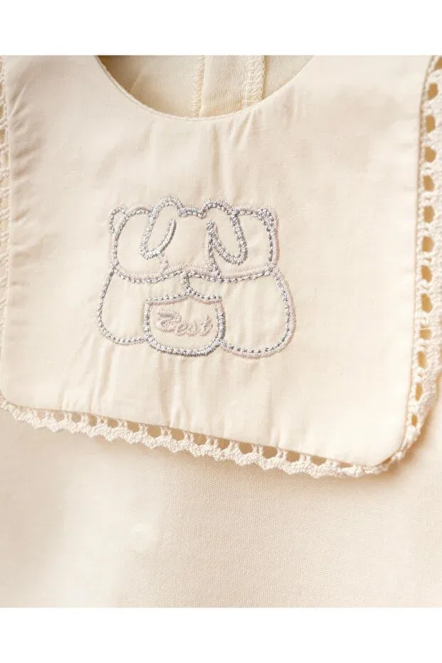 Детский комплект одежды для новорожденных с вышивкой медвежонка Best Friends Mert Baby, Natural — фото 2
