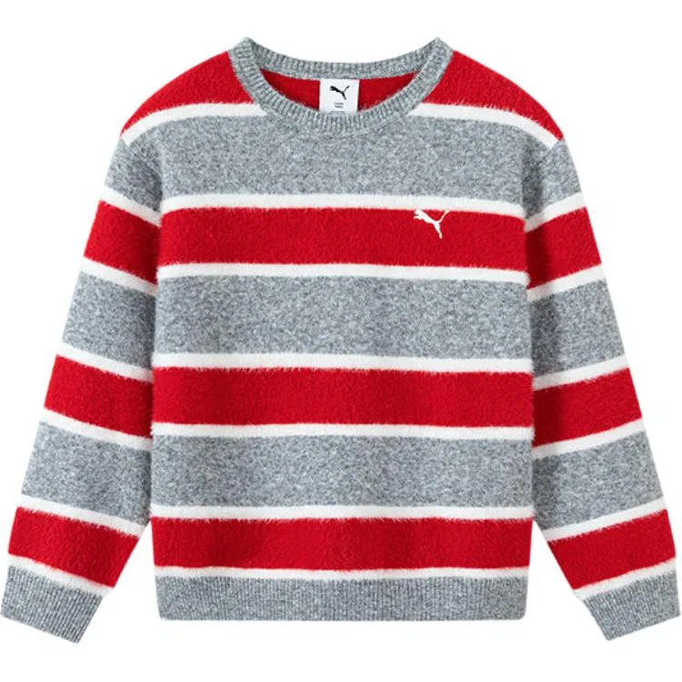 Детский свитшот с принтом PUMA, Red Gray Tone 00362