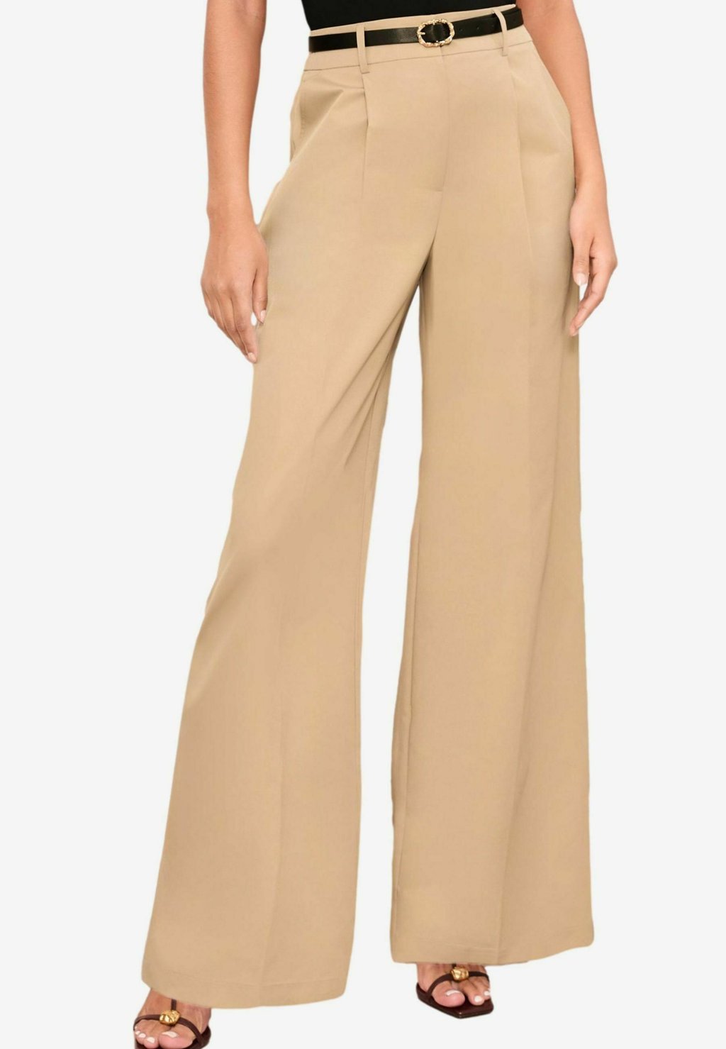 

Брюки WIDE LEG TAILORED PLEAT FRONT WITH BELT Friends Like These, бежевый