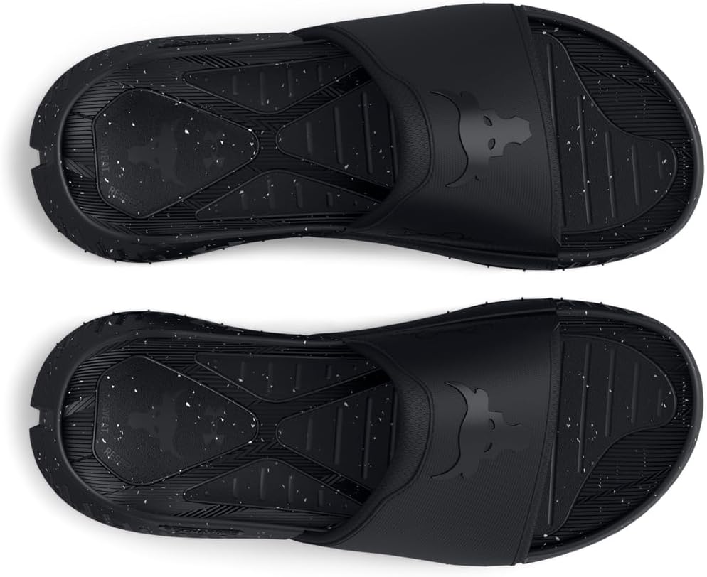 Under Armour мужские сланцы Project Rock 3, (001) Black/Black/Pitch Gray — фото 4
