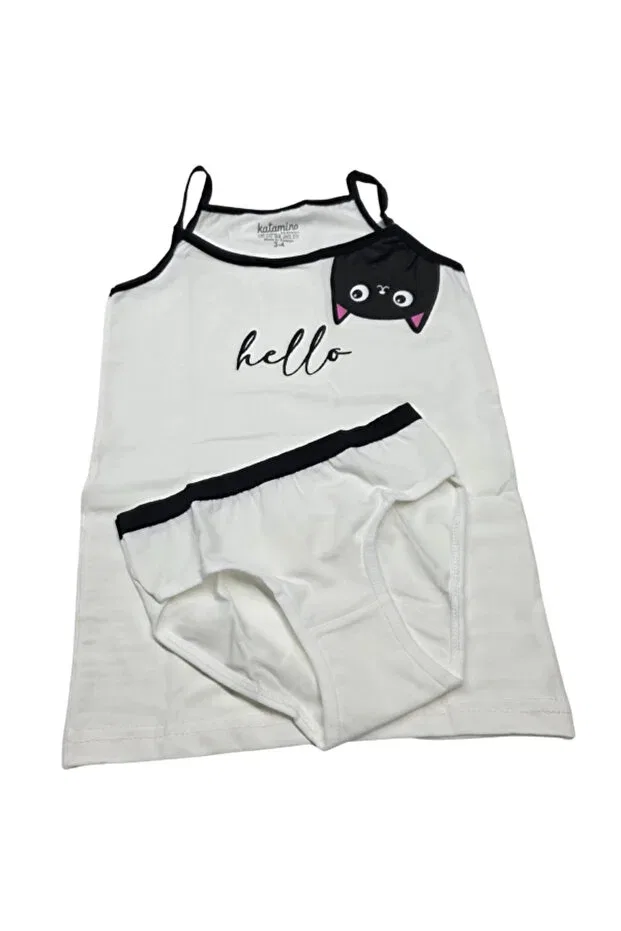 Детский комплект для девочек с принтом Katamino Benitto Kids, White