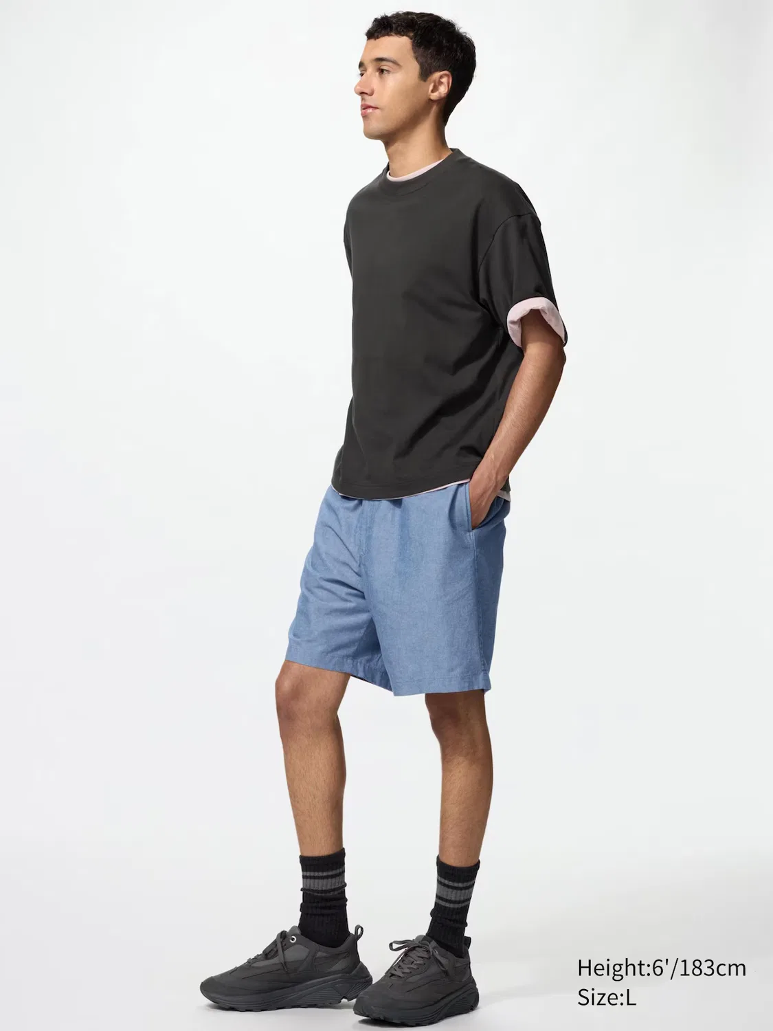 Шорты Uniqlo, удобные, синие