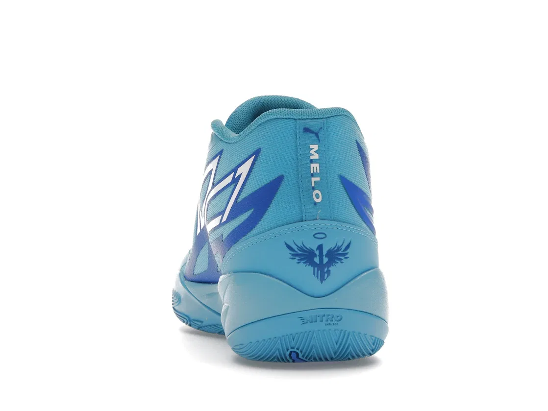 Детские кроссовки для мальчиков с высоким качеством Puma LaMelo Ball MB.02, Blue Atoll/Ultra Blue — фото 4
