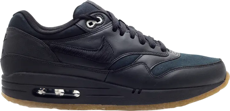 

Кроссовки Nike Air Max 1 Premium 'Crepe - Black', черный