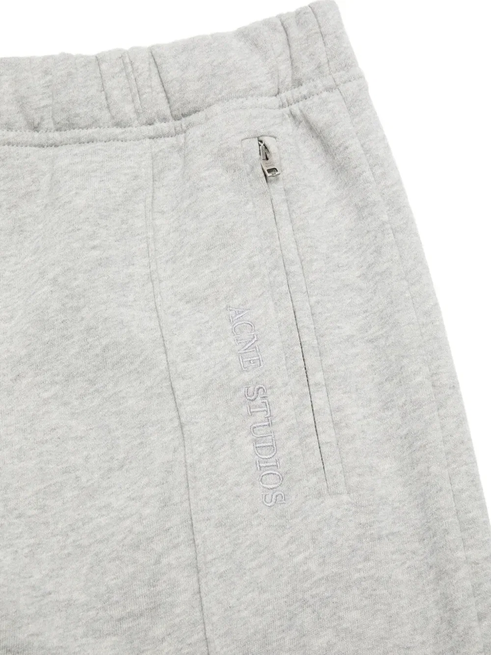 Спортивные брюки с вышитым логотипом Acne Studios, серый — фото 3