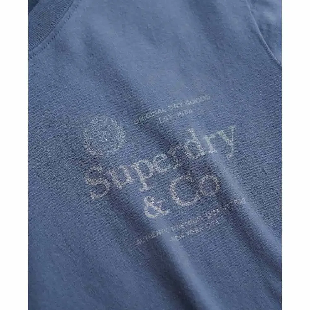 Футболка с коротким рукавом Superdry, синий — фото 3