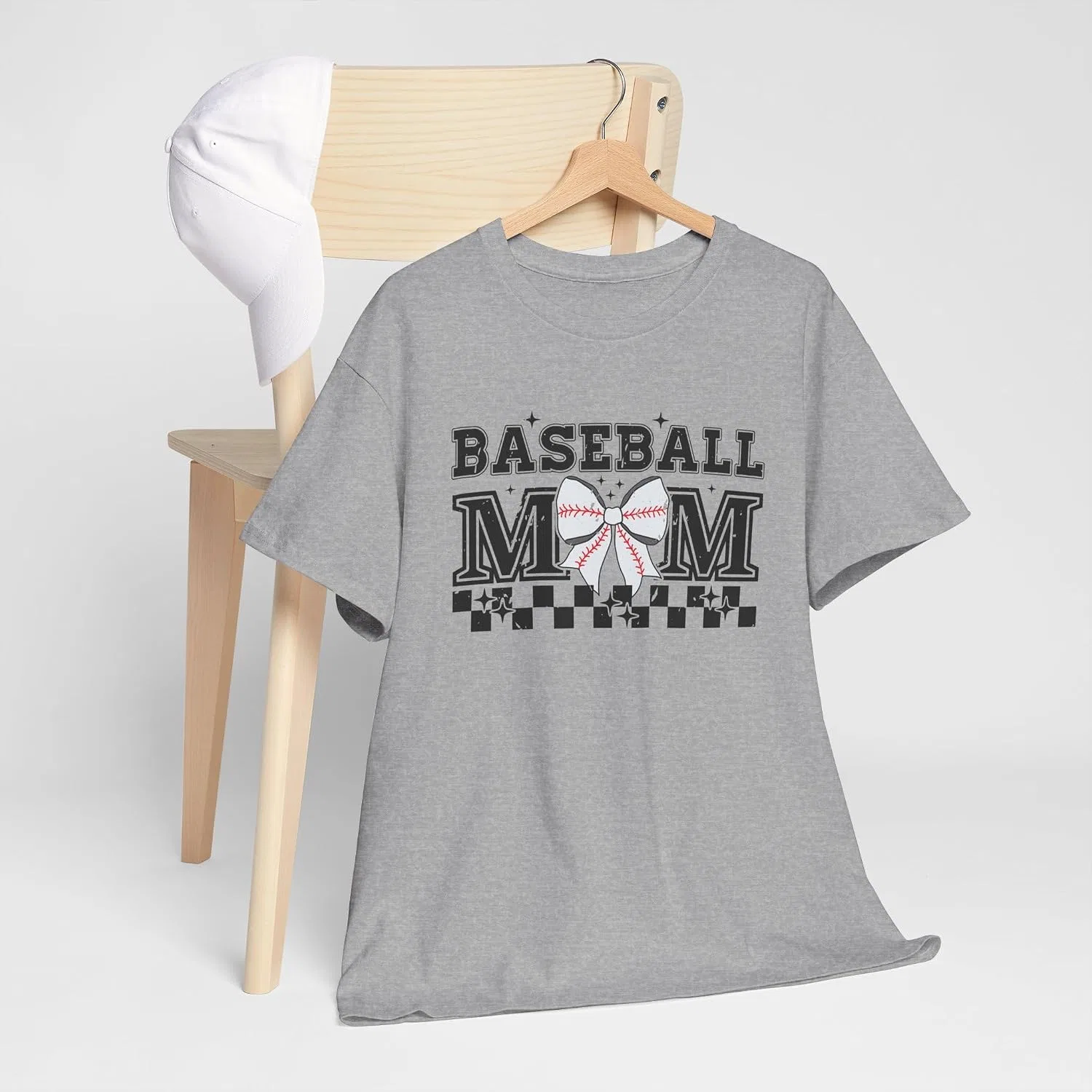 Женская футболка с принтом Baseball Mom Tee, Sport Grey — фото 2