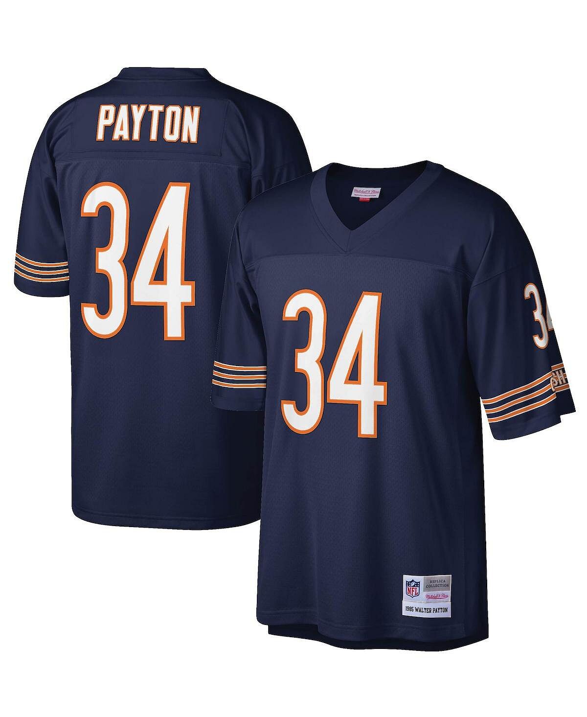 

Футболка Mitchell & Ness Men's Walter Payton Navy Chicago Bears, темно-синий