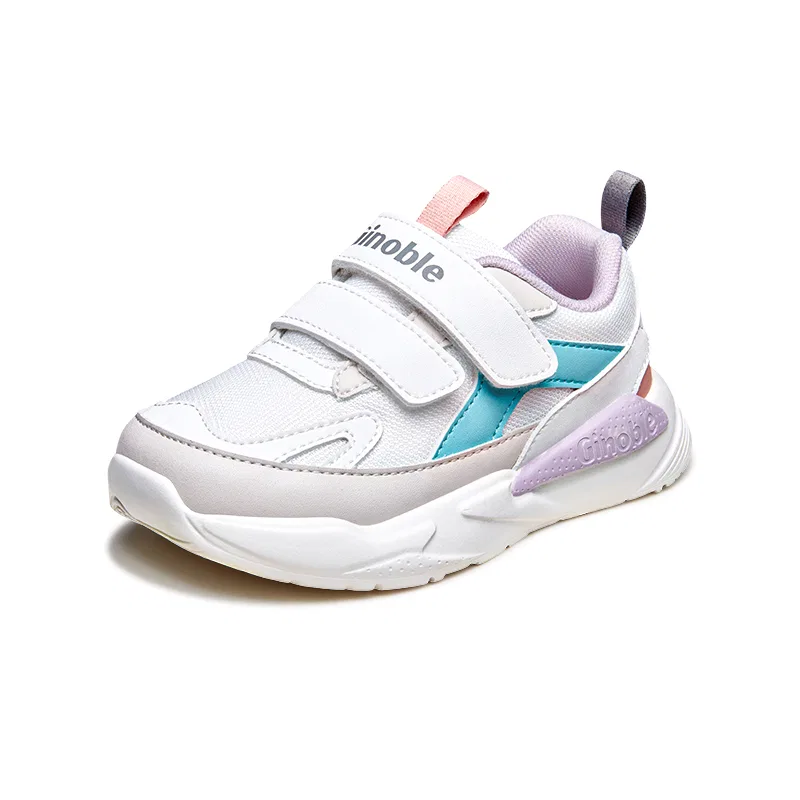 Детские кроссовки дышащие GINOBLE, Pink/Ivory White/Brown/Purple/Amber Powder — фото 3